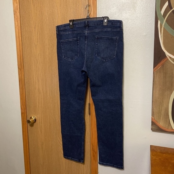Good Threads Size 38x34 Slim Fit Dark Wash Jeans - EUC - Picture 3 of 4